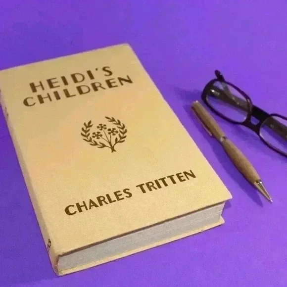 🔴💜💥✨️RARE VINTAGE HARDCOVER HEIDI'S CHILDREN BOOK 1959 BY CHARLES TRITTEN  - Picture 2 of 9